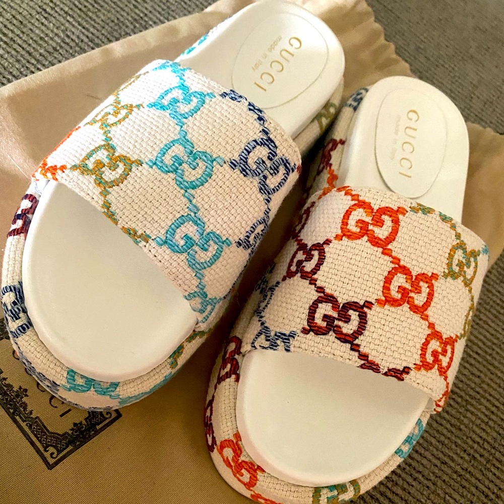 Gucci Platform Slides